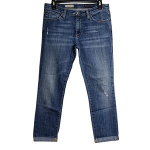 ADRIANO GOLDSCHMIED The Premiere Skinny Straight Medium Wash Crop Size 29R